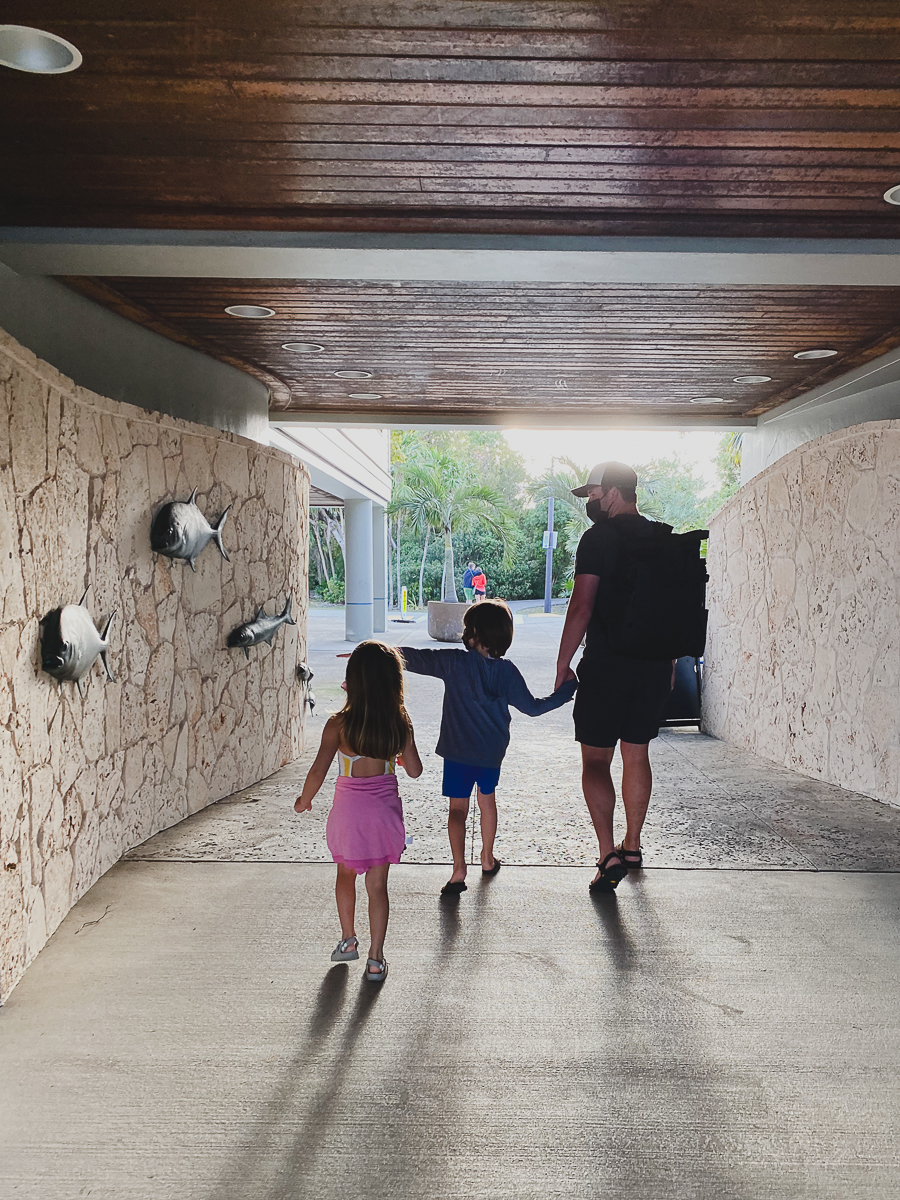 Leaving the Dante Fascell Visitor Center at Biscayne National Park.