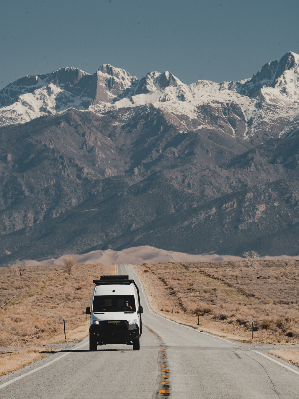 The road to Great Sand Dunes National Park